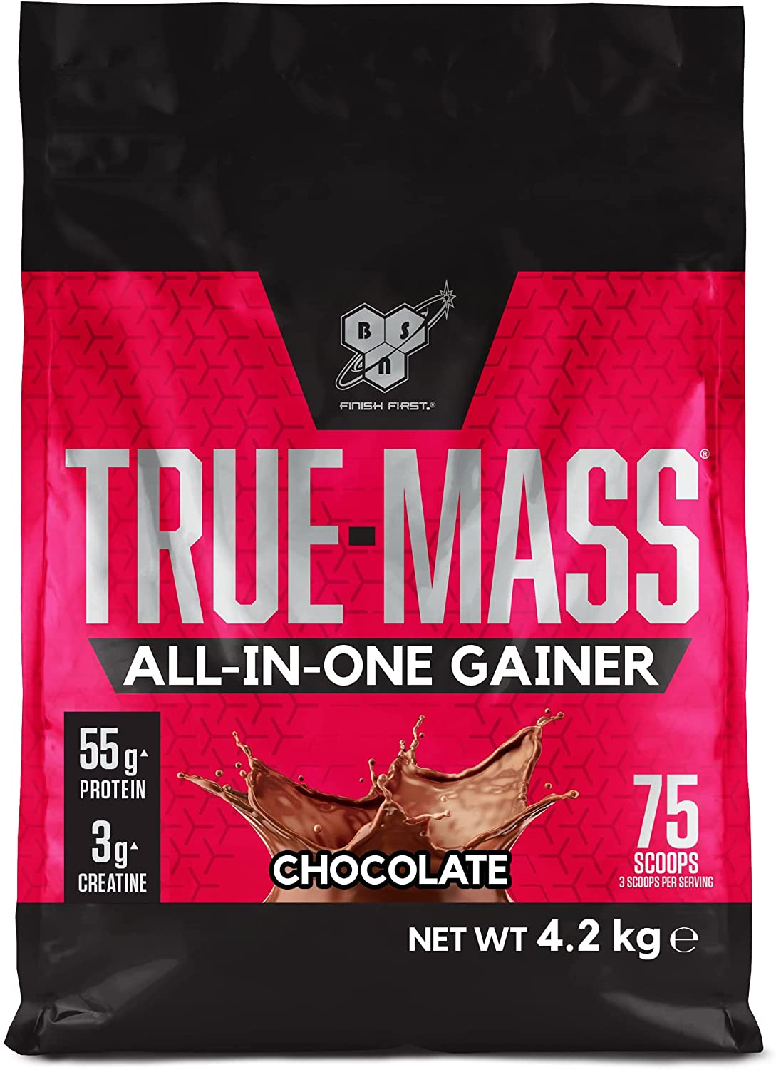 (14,80EURkg) BSN True Mass All in One 4,2 kg Weight Gainer Bonus