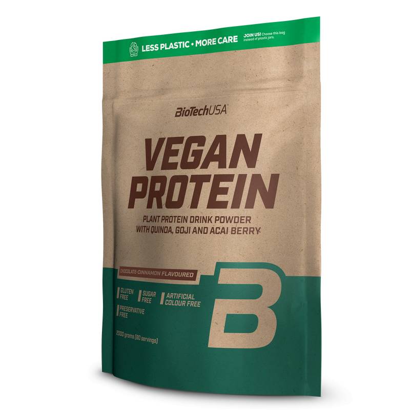 (22,38EUR/kg) Biotech USA - Vegan Protein 2000g Beutel + Bonus